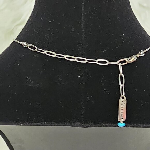 Mariana Guardian Angel Rhodium Pendant Swarovski Crystal Necklace - Picture 4 of 8